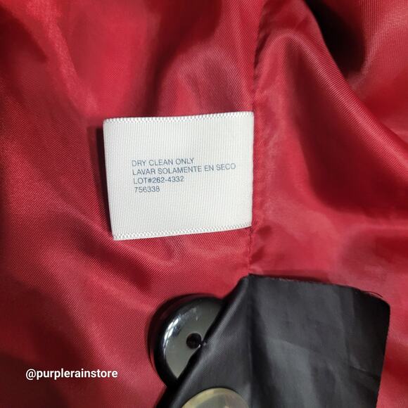 St Johns Bay Double Breasted Peacoat M Wool Cashmere Blend Preppy Quiet Luxury - Picture 5 of 11